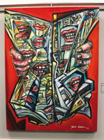 <em>The Miami Herald Publishing Company v. Tornillo</em>, oil on canvas, 48x36, 2004